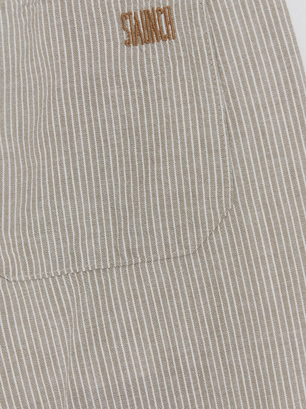 Relaxed Fit Linen-Look Men's Trousers-10