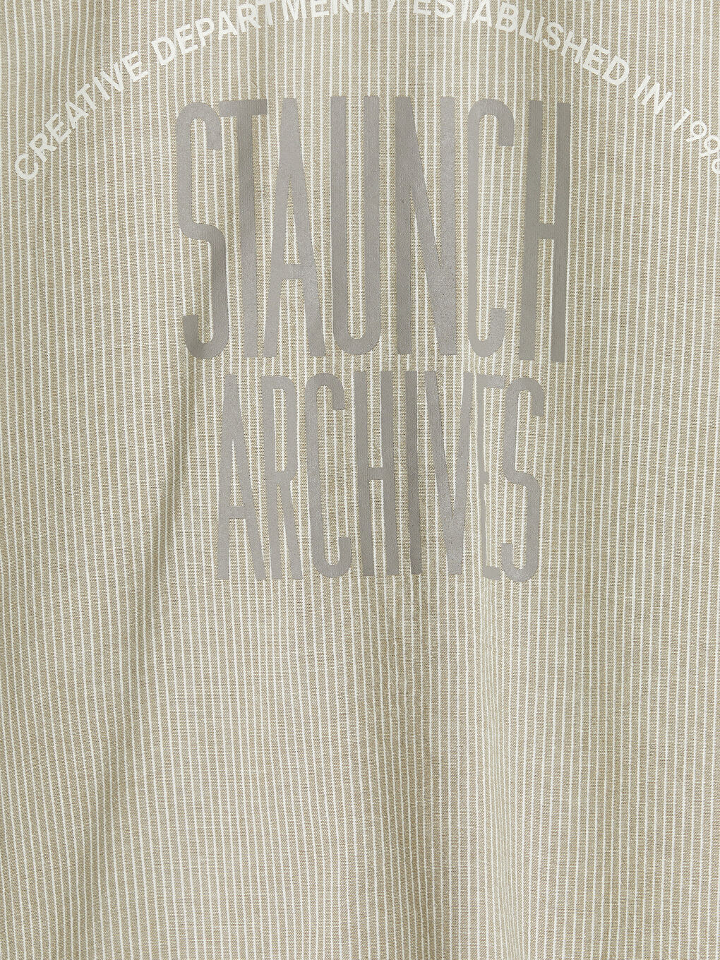 Bej Relax Fit Çizgili Keten Görünümlü Erkek Gömlek-6