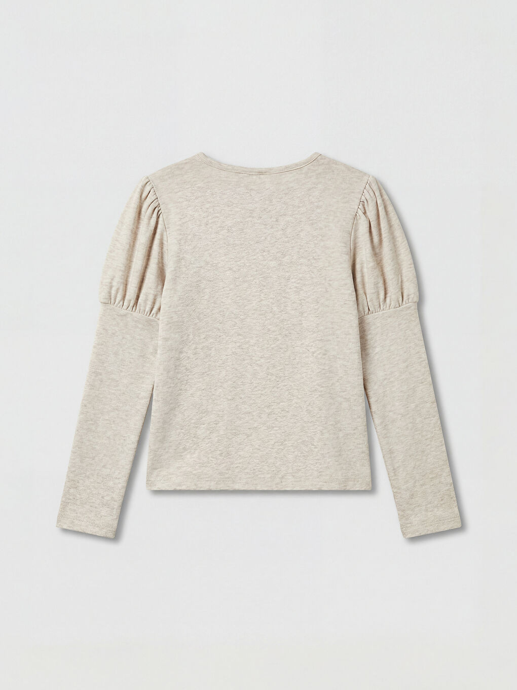 Bej Taşlı Kız Çocuk Bluz ve Şort Etek-3