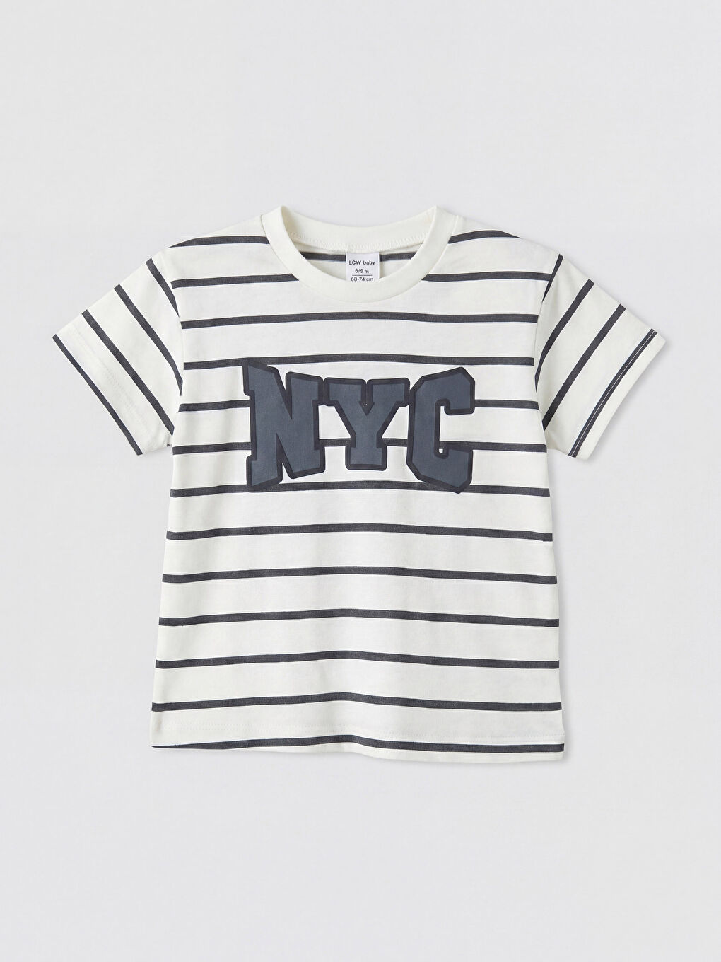 Antrasit NYC Baskılı Erkek Bebek Tişört ve Şort Takım-1