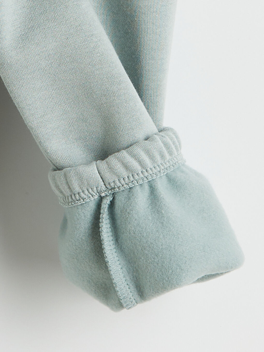 Yeşil Mickey Mouse Baskılı Erkek Bebek Sweatshirt ve Eşofman Altı-5