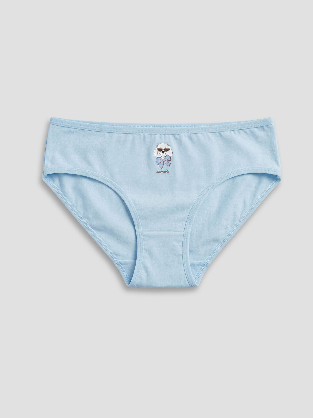 Mavi Desenli Kız Çocuk Külot 3'lü-4