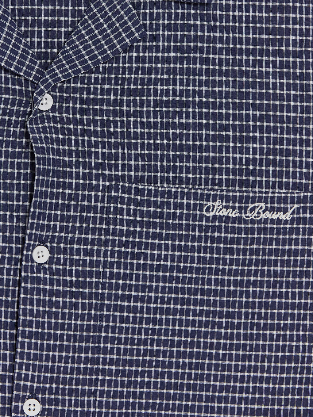 Relax Fit Embroidered Plaid Men's Shirt-10