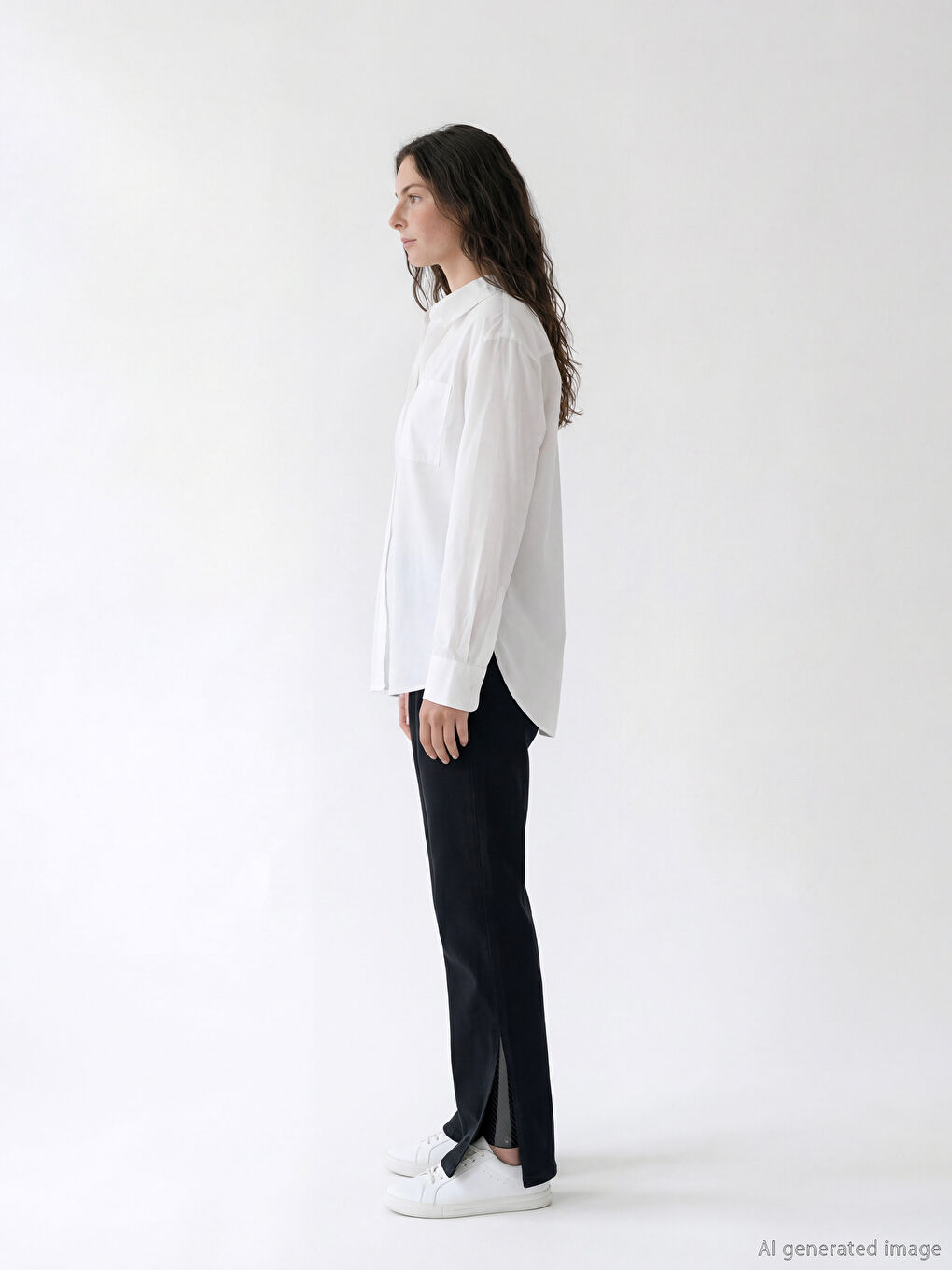 Siyah Kolay Giyilebilir Beli Fermuarlı Straight Fit Kadın Jean Pantolon-1