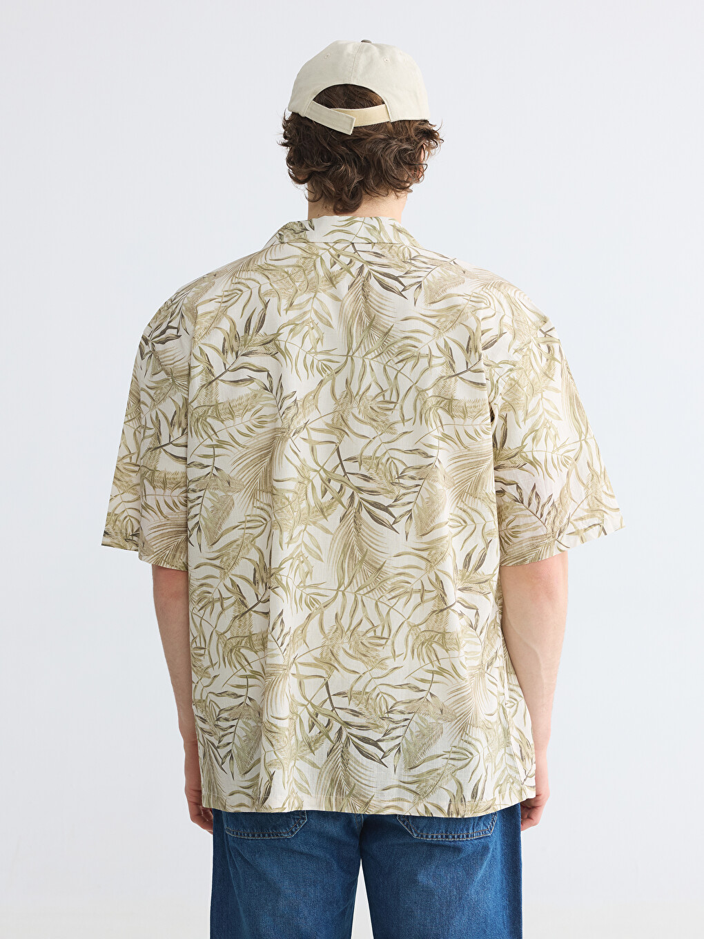 Relaxed Fit Patterned Men's Shirt-3
