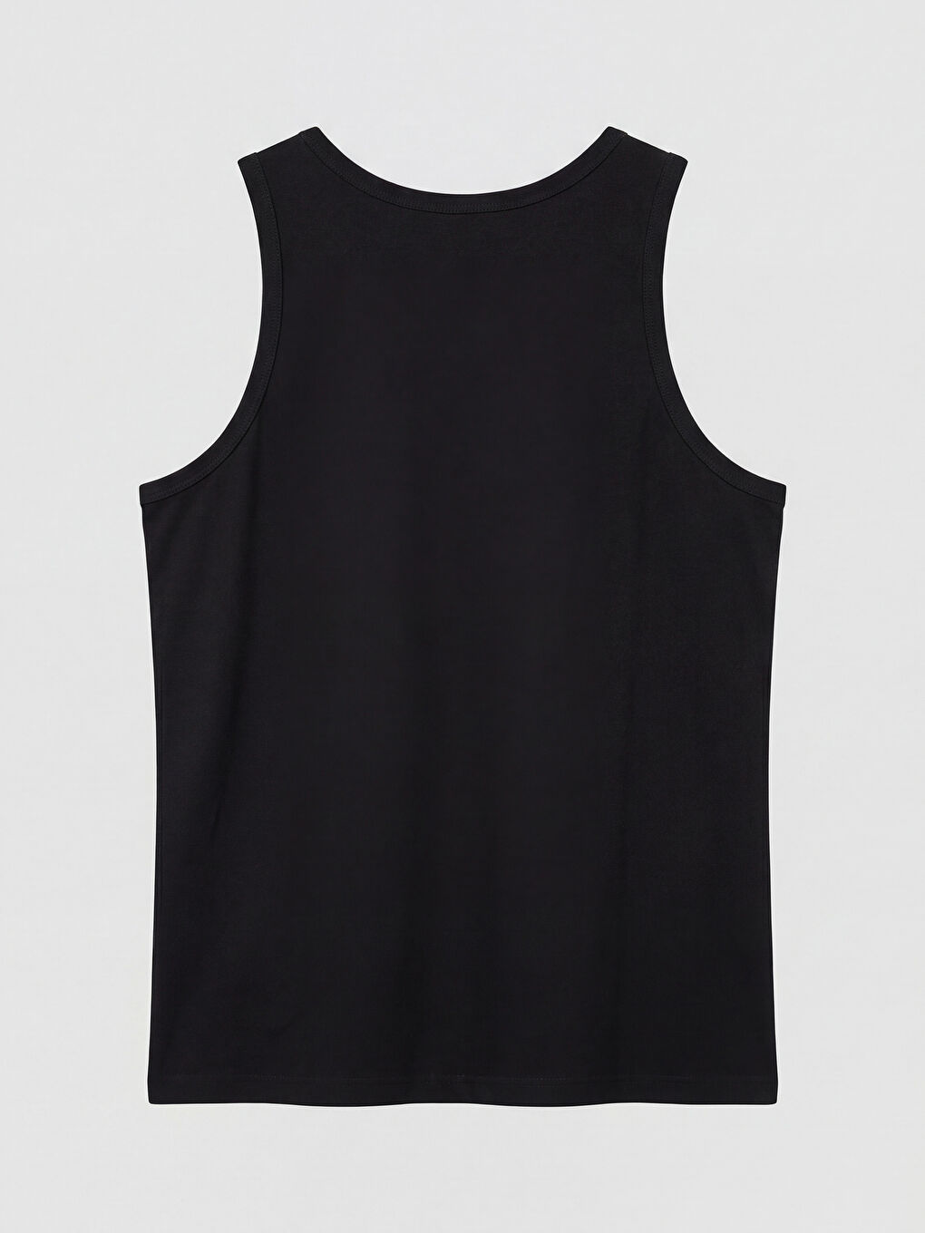 Siyah U Yaka Penye Erkek Atlet 5'li-2