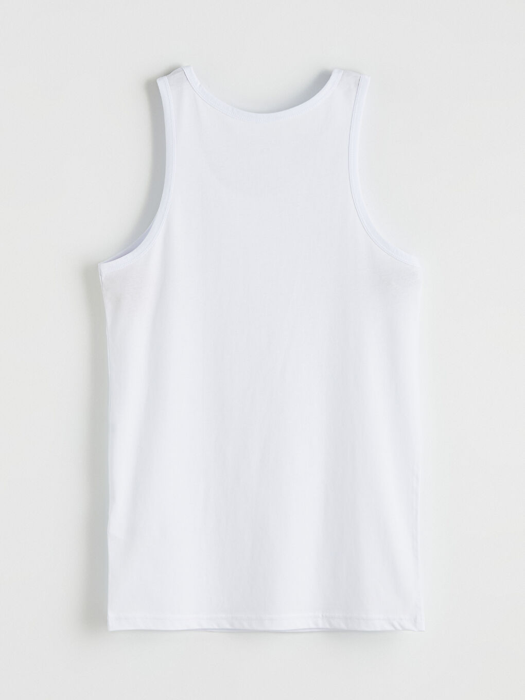 Beyaz U Yaka Penye Erkek Atlet 5'li-7