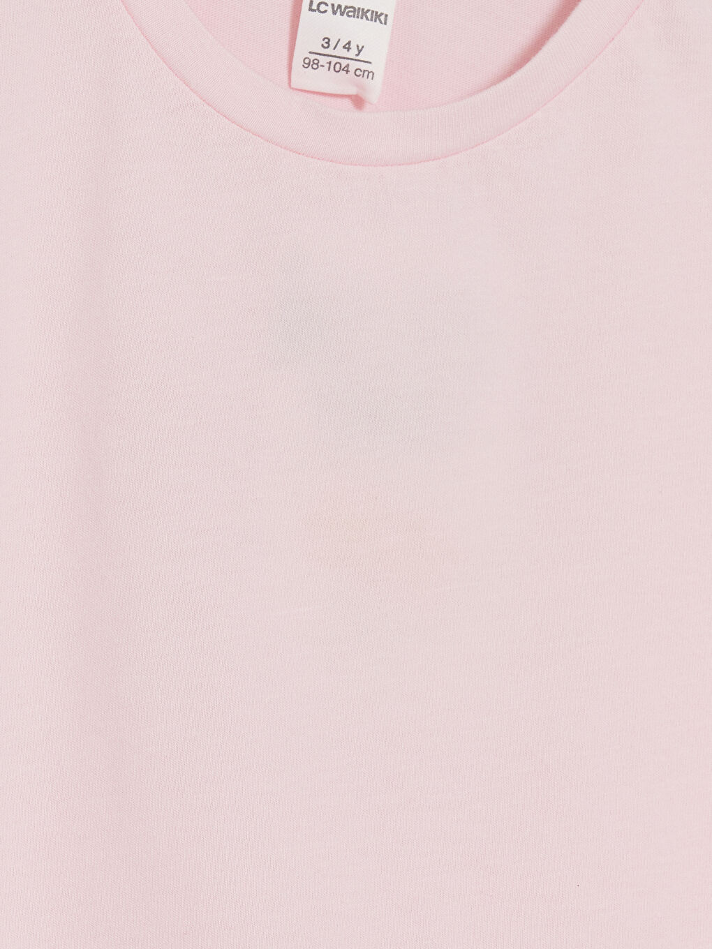 Crew Neck Embroidered Girls' Frilled T-Shirt-2