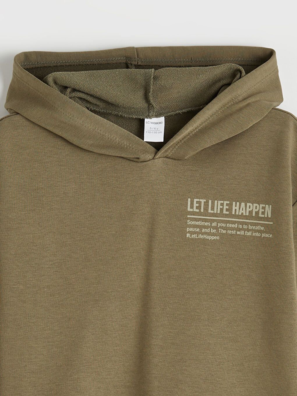 Haki Renk Bloklu Erkek Çocuk Kalın Eşofman Takımı-2