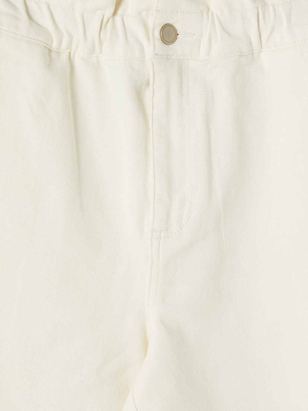 Elastic Waist Women's Jean Shorts-5