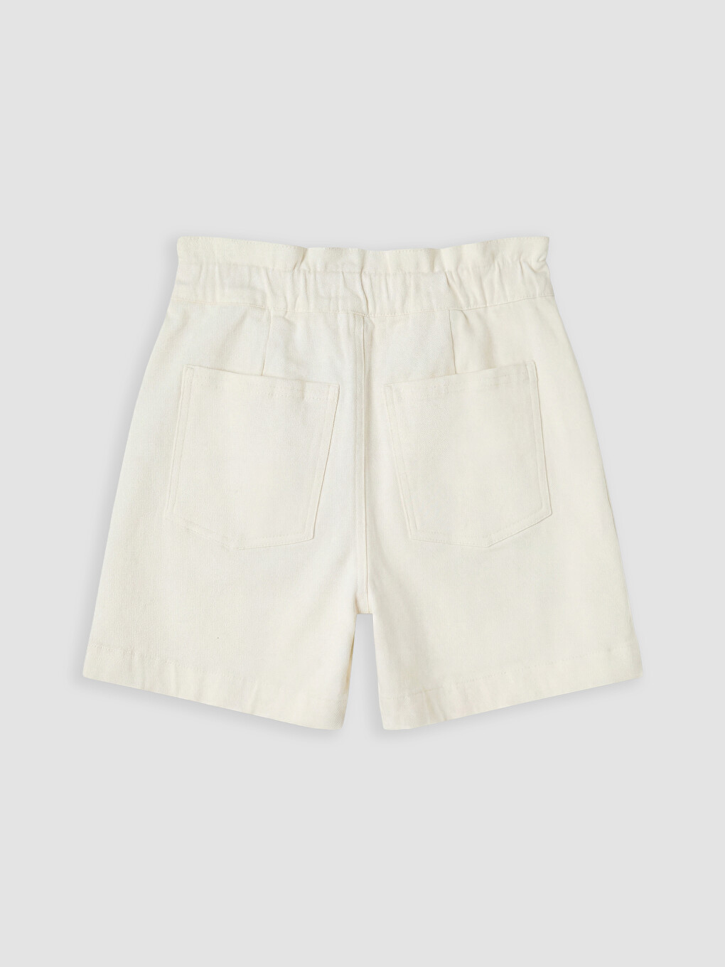 Elastic Waist Women's Jean Shorts-6