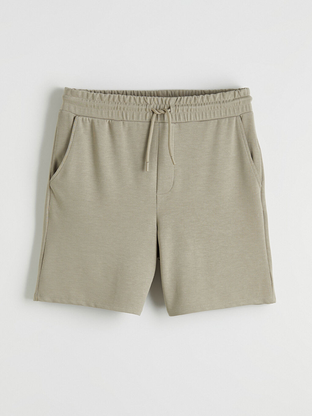 Bej Standart Kalıp Erkek Şort-4