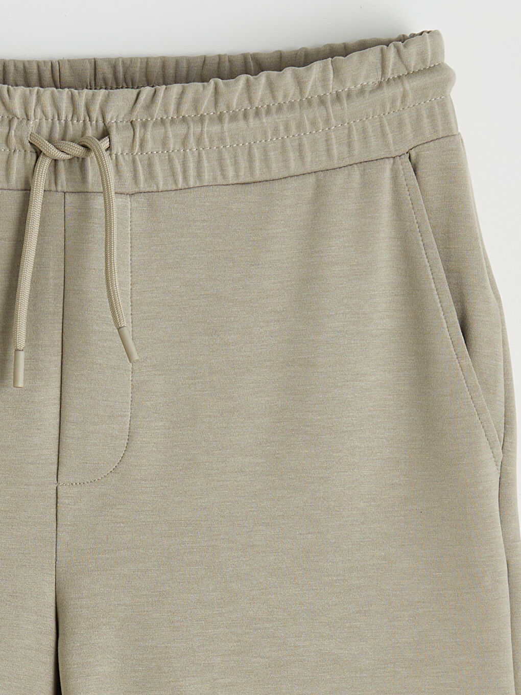 Bej Standart Kalıp Erkek Şort-5