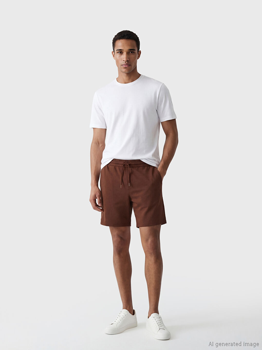 Kahverengi Regular Fit Erkek Şort