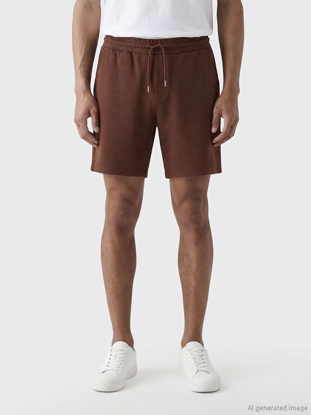 Kahverengi Regular Fit Erkek Şort-1