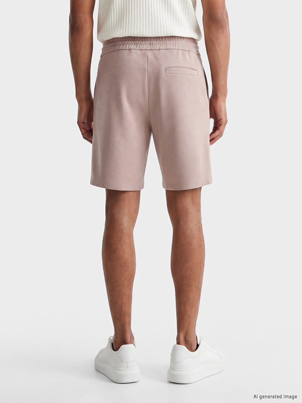 Pembe Regular Fit Erkek Şort-2