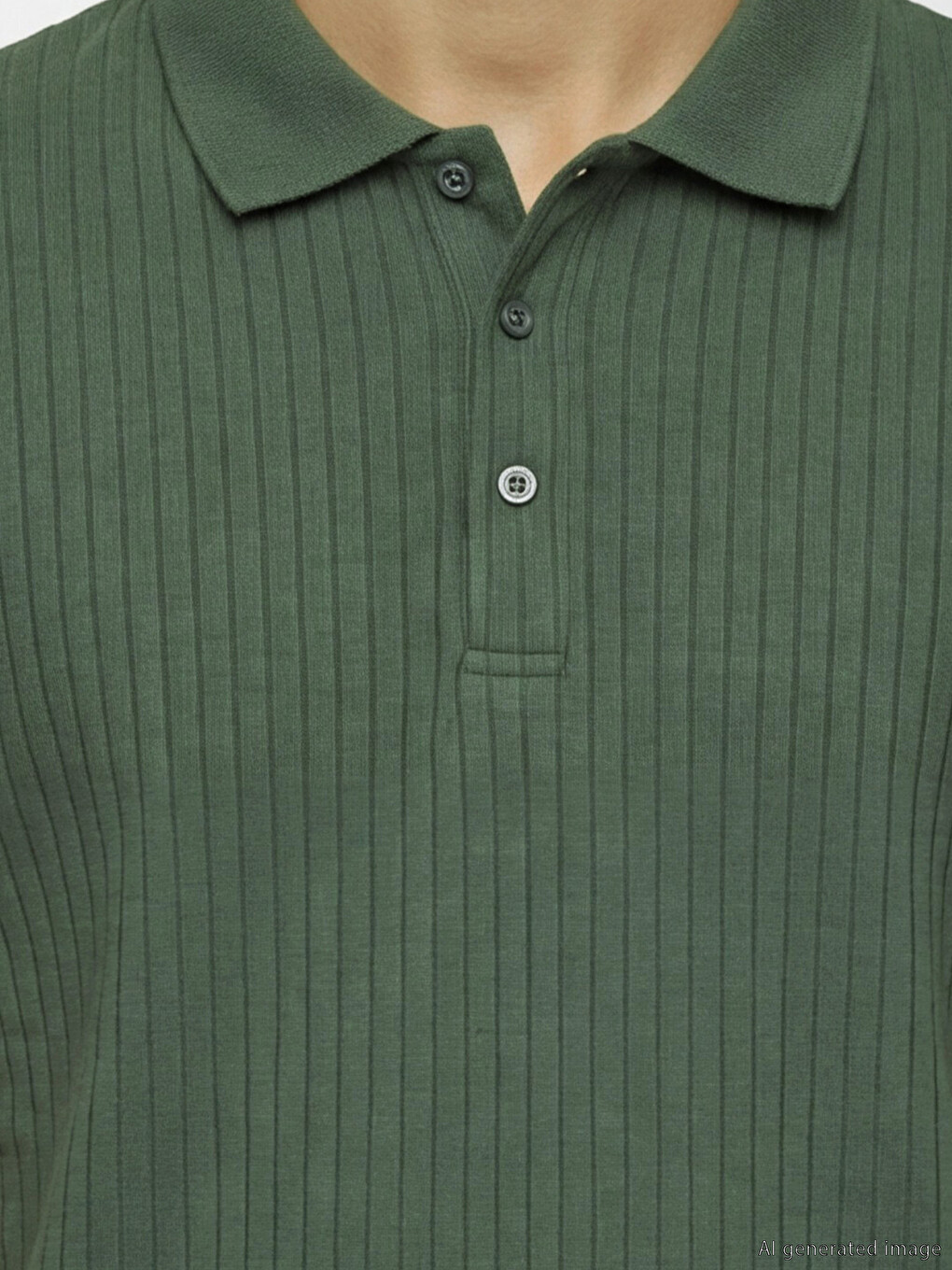 Polo Collar Men's Knitwear T-Shirt-2