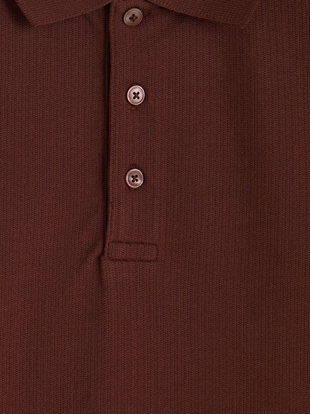Standard Fit Polo Kragna Rebrasta Muška Majica-5