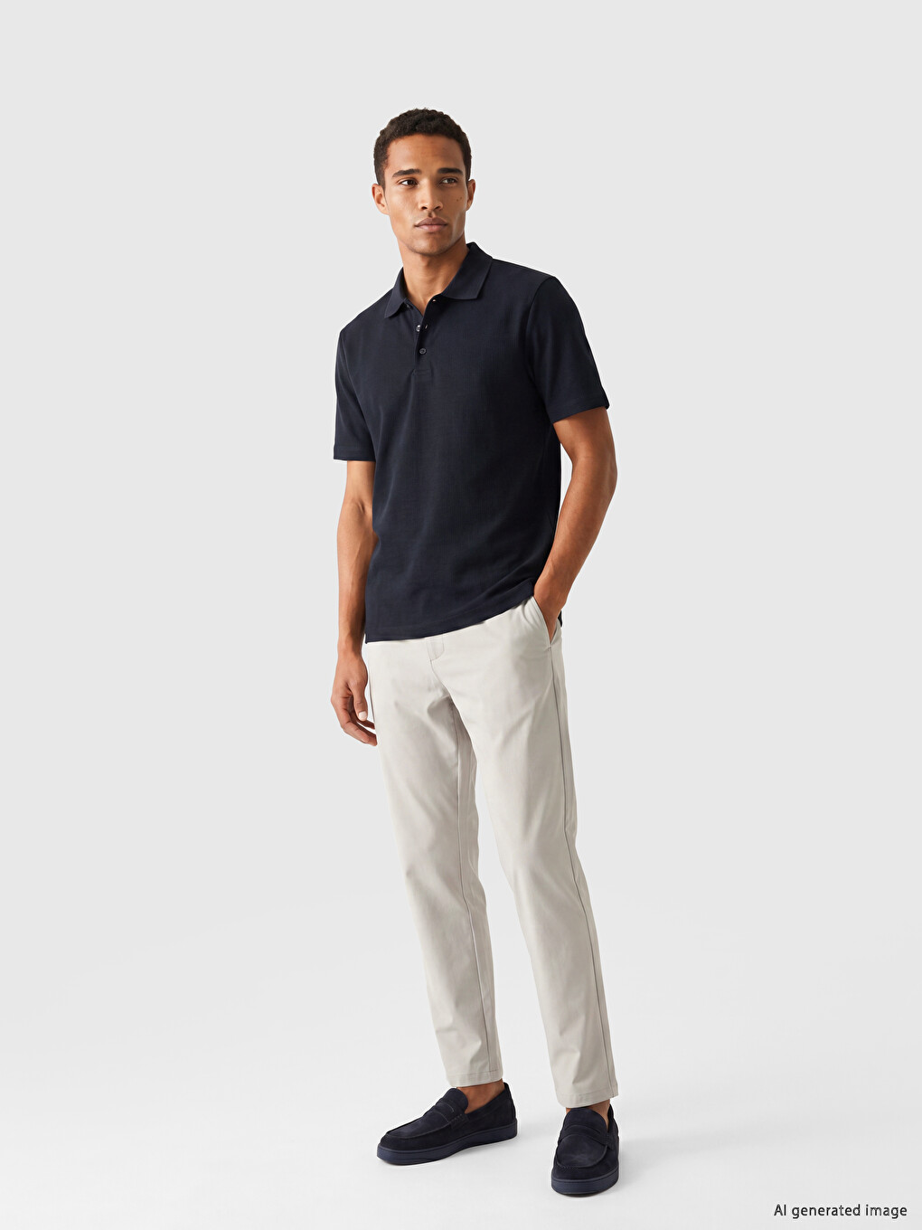 Polo Collar Men's T-Shirt-1