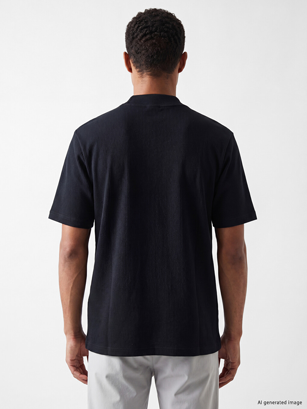 Polo Collar Men's T-Shirt-3