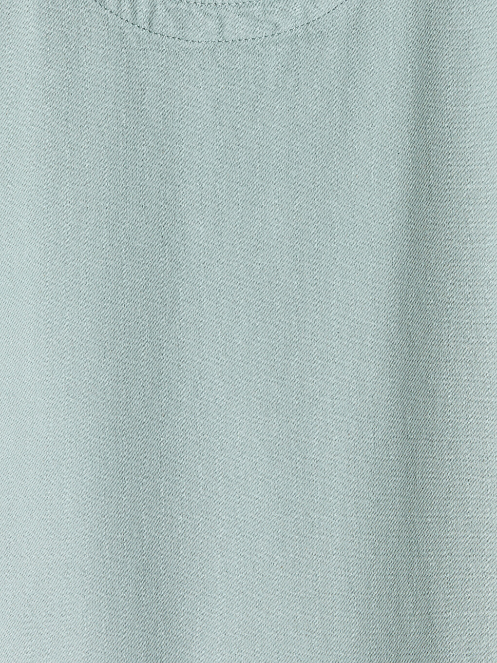 Crew Neck Denim Dress-6