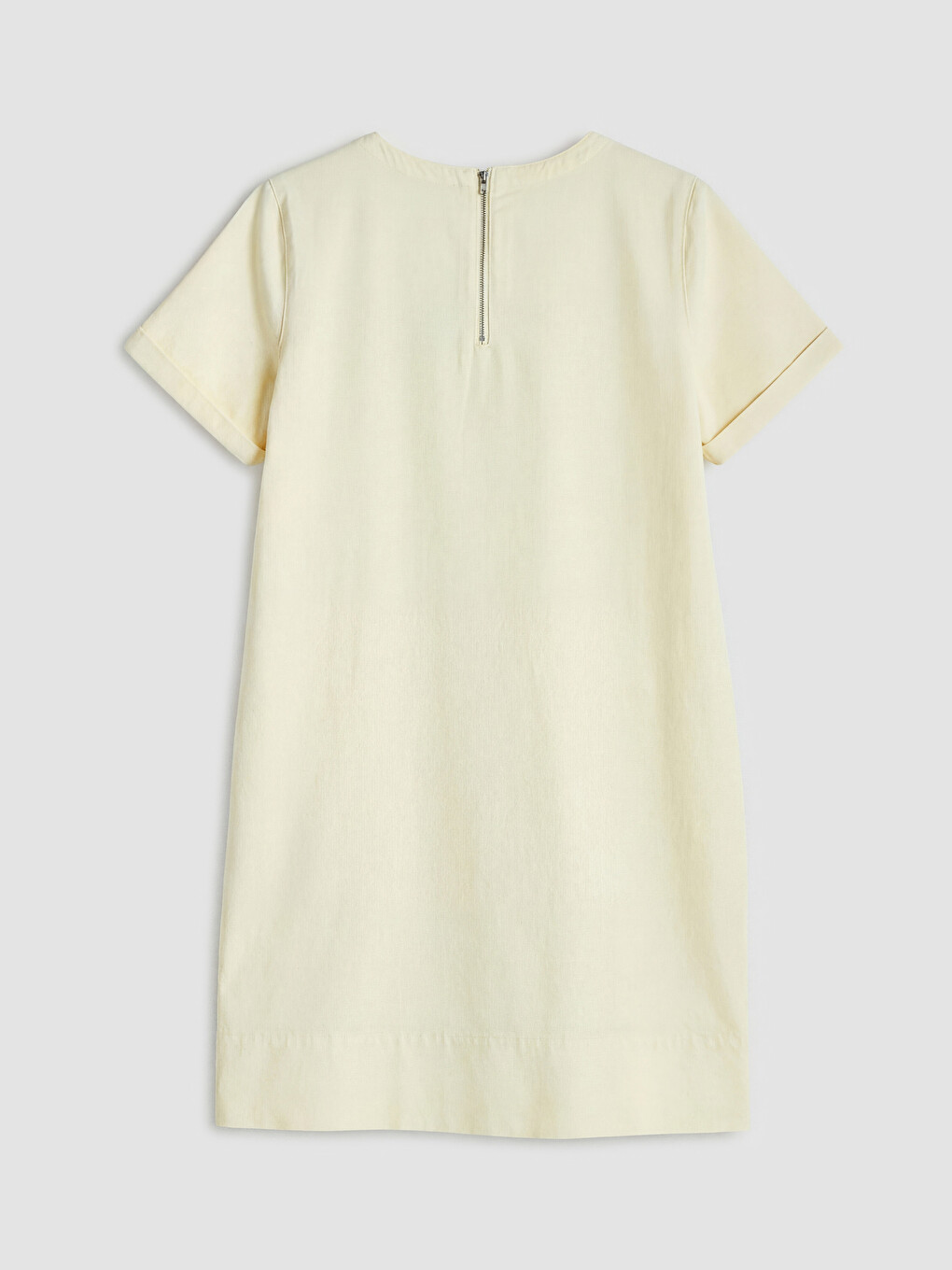 Crew Neck Denim Dress-5