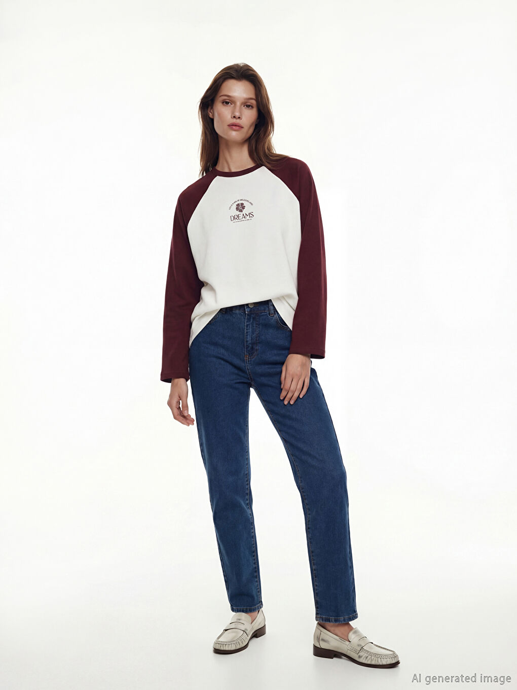 Printed Oversized Women's Sweatshirt Tunic-1