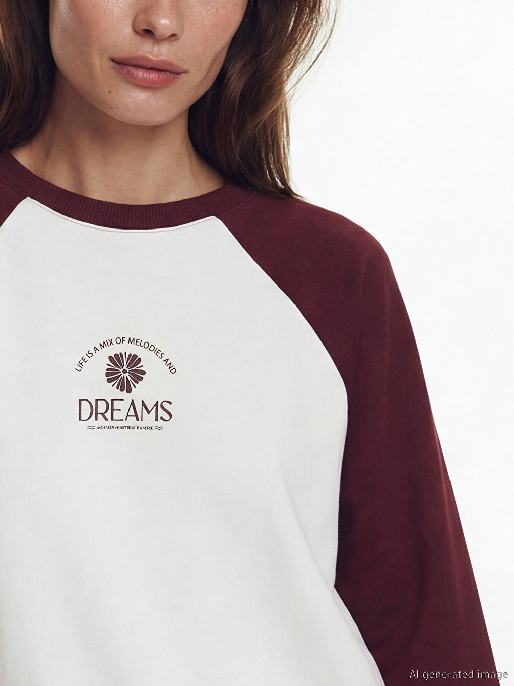 Printed Oversized Women's Sweatshirt Tunic-2