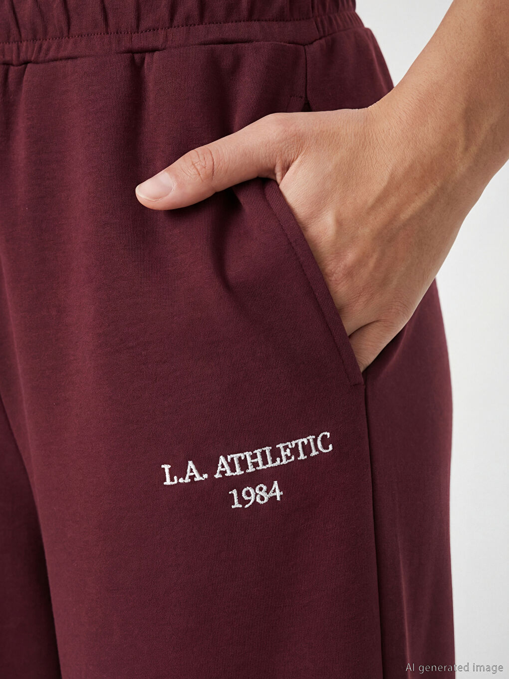 Mock Neck Embroidered Oversize Women's Sweatshirt Tunic-5