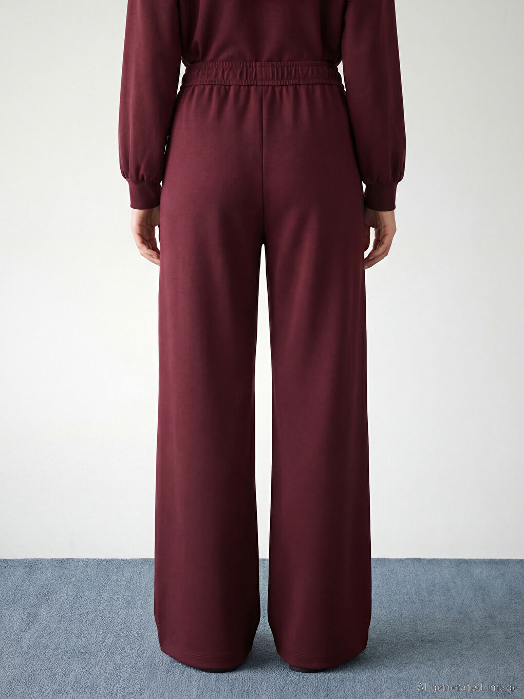 Mock Neck Embroidered Oversize Women's Sweatshirt Tunic-7