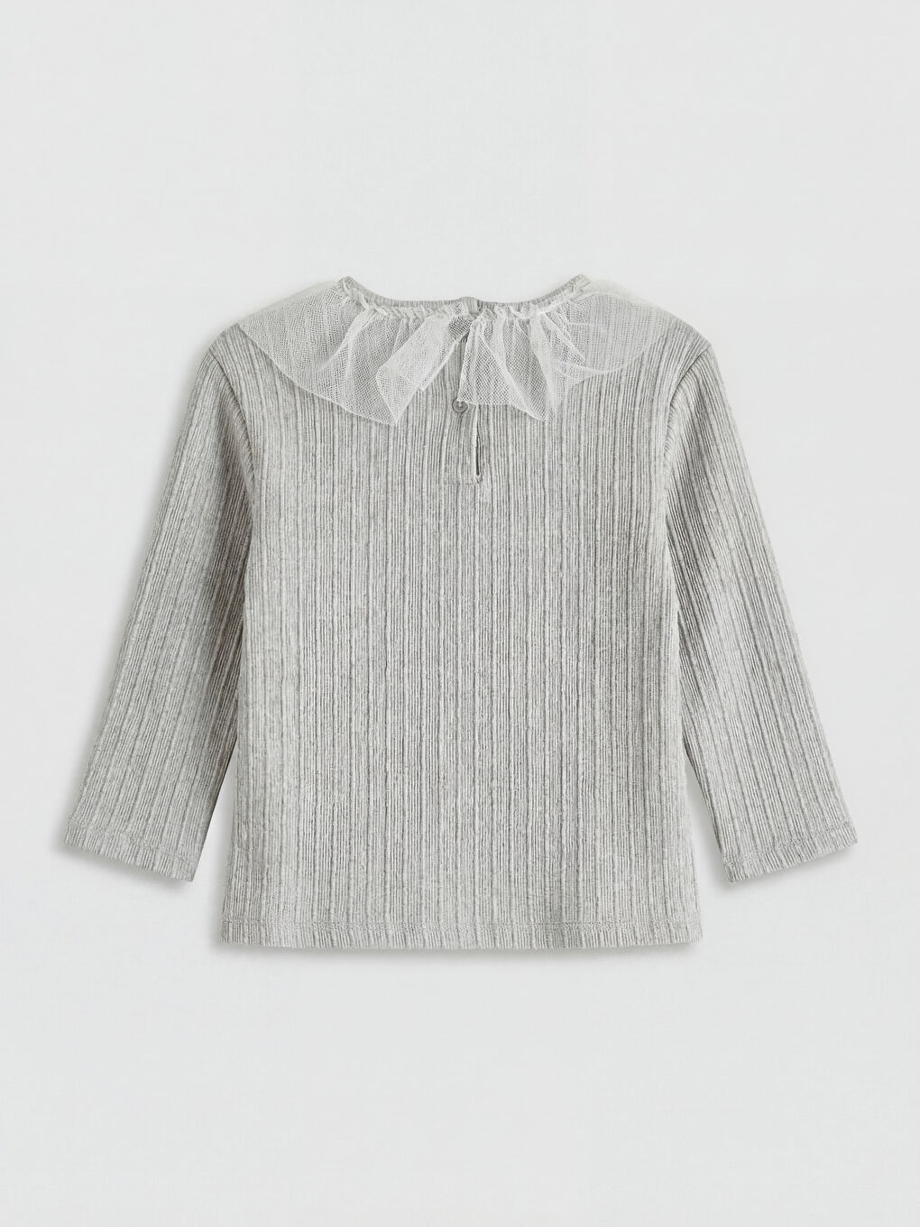 Gri Kız Çocuk Bluz ve İspanyol Paça Tayt-2