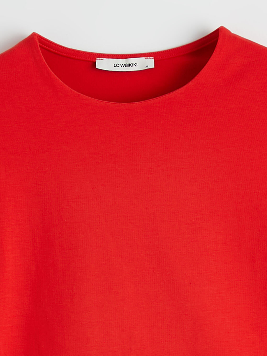 Kırmızı Bisiklet Yaka Kadın Atlet-5