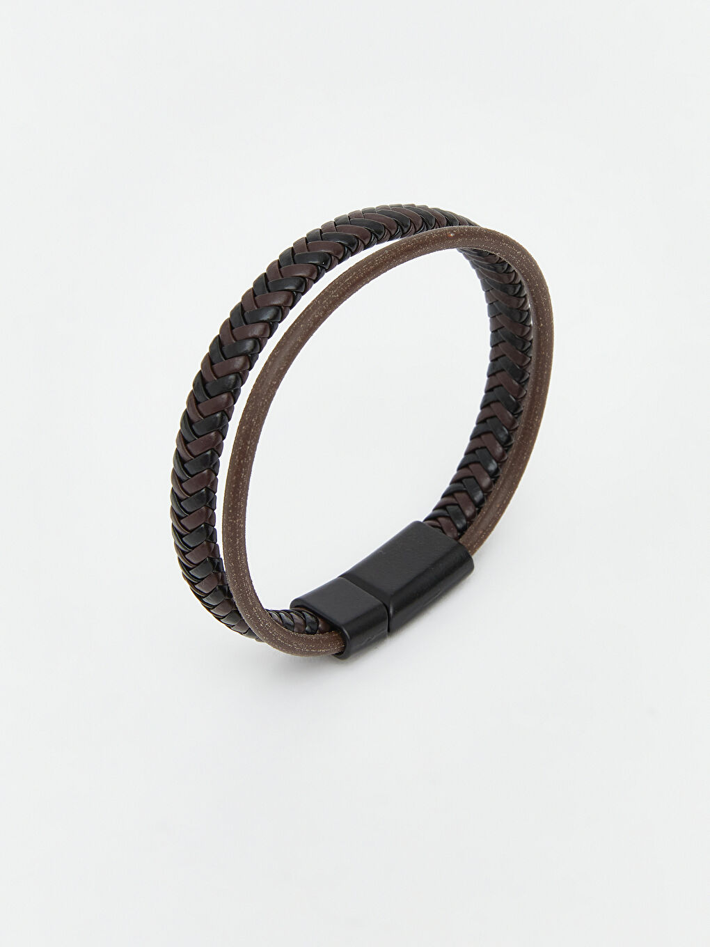 Kahverengi Erkek Örgü Bileklik-1