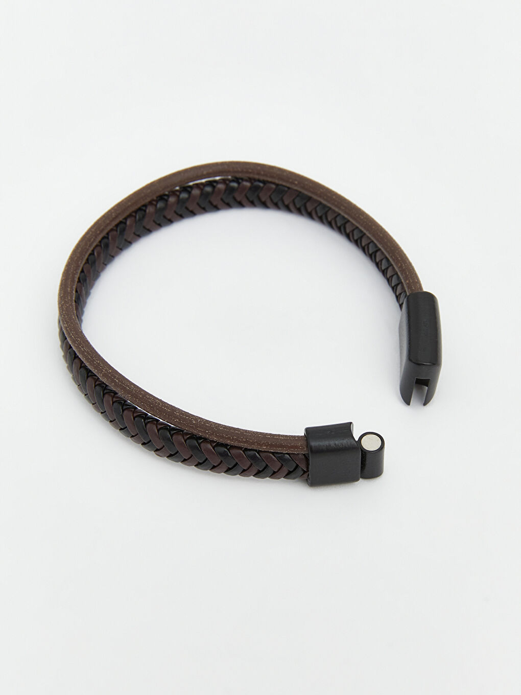 Kahverengi Erkek Örgü Bileklik-2