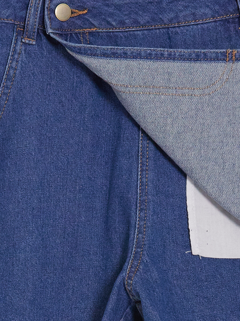 Woman Indigo Denim Overlay Shorts-3