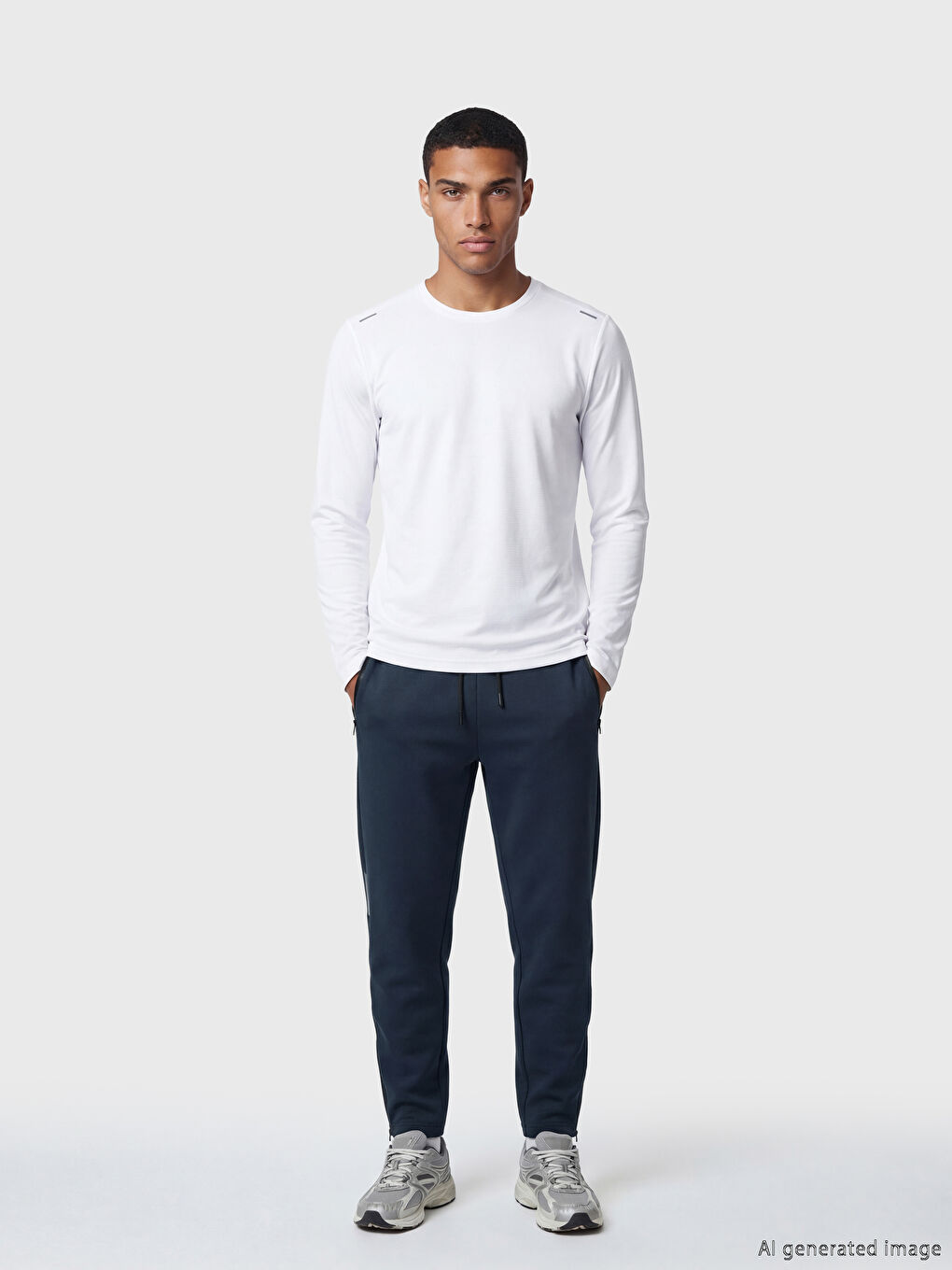 بنطال رياضي رجالي بقصّة عادية