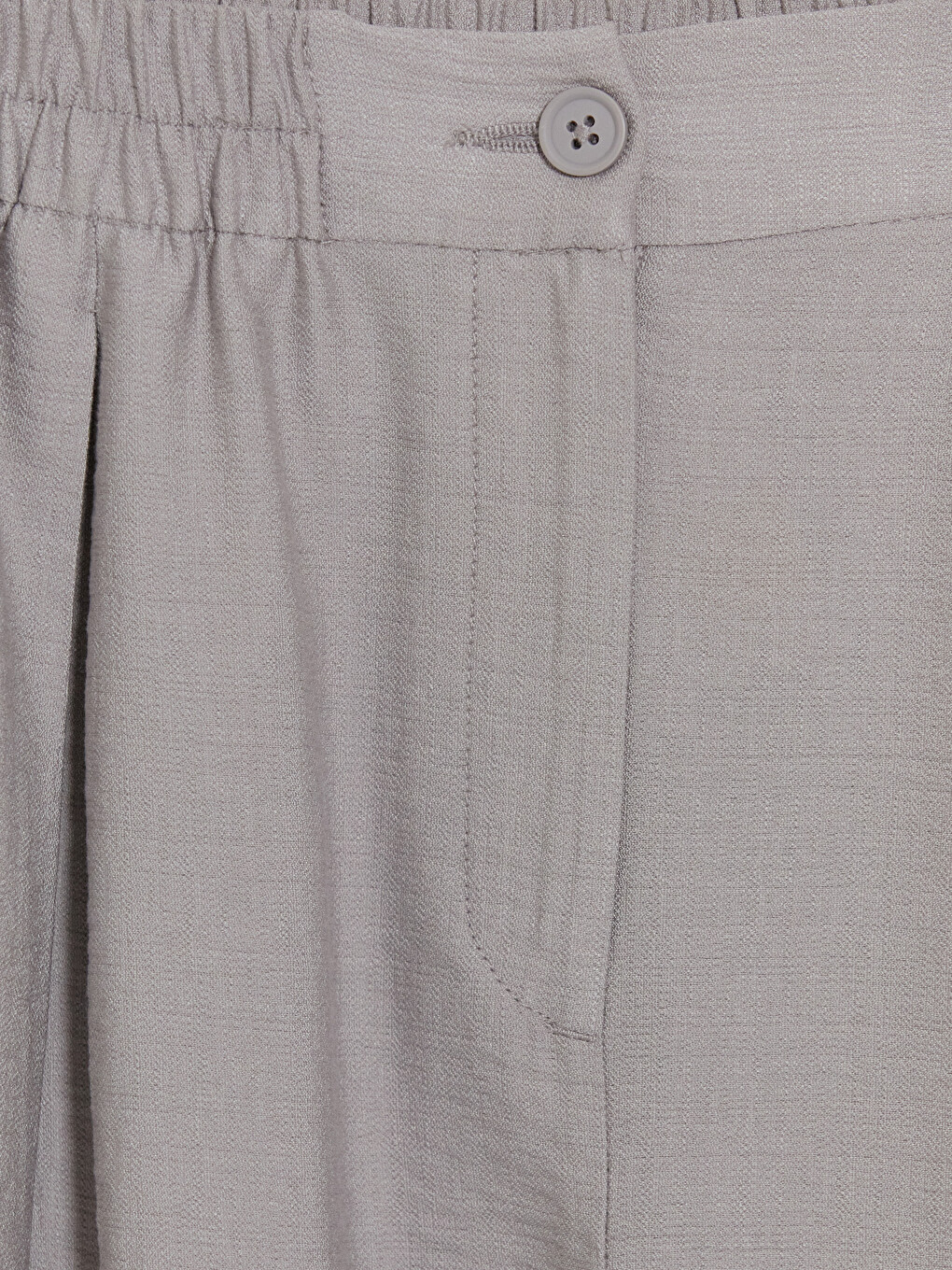 Elastic Waist Pleated Women's Dress Trousers-6