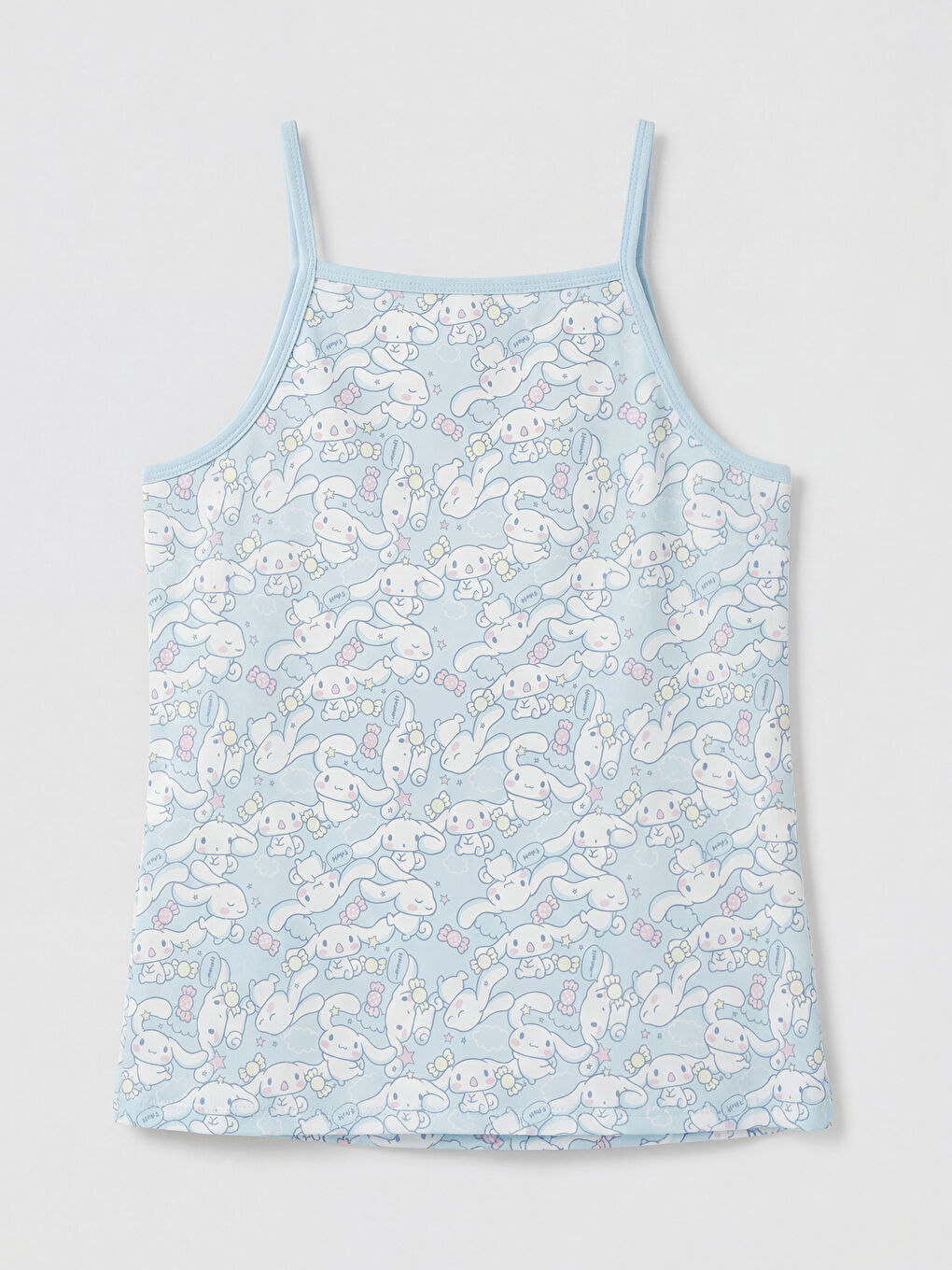 Mavi Cinnamoroll Baskılı İp Askılı Kız Çocuk Atlet 2'li-2