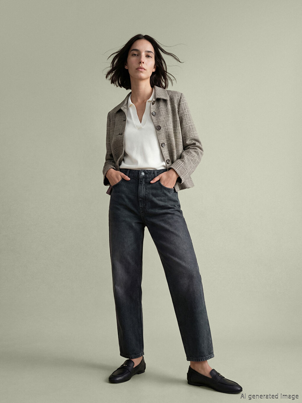 Siyah Slim Fit Kadın Jean Pantolon