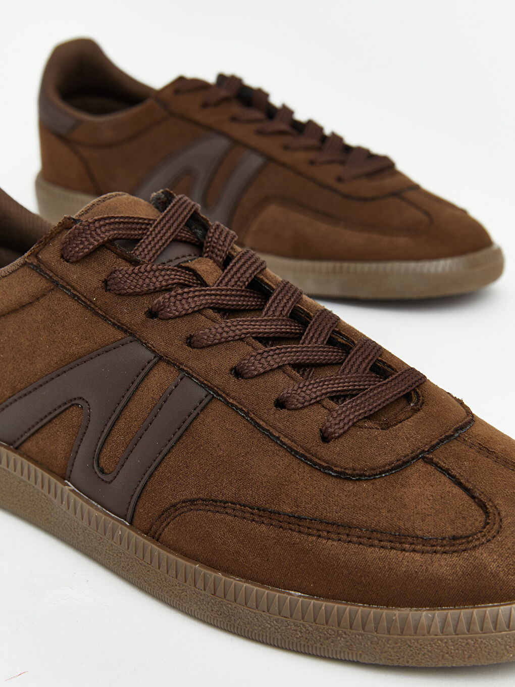 Bej Bağcıklı Erkek Spor Ayakkabı-2