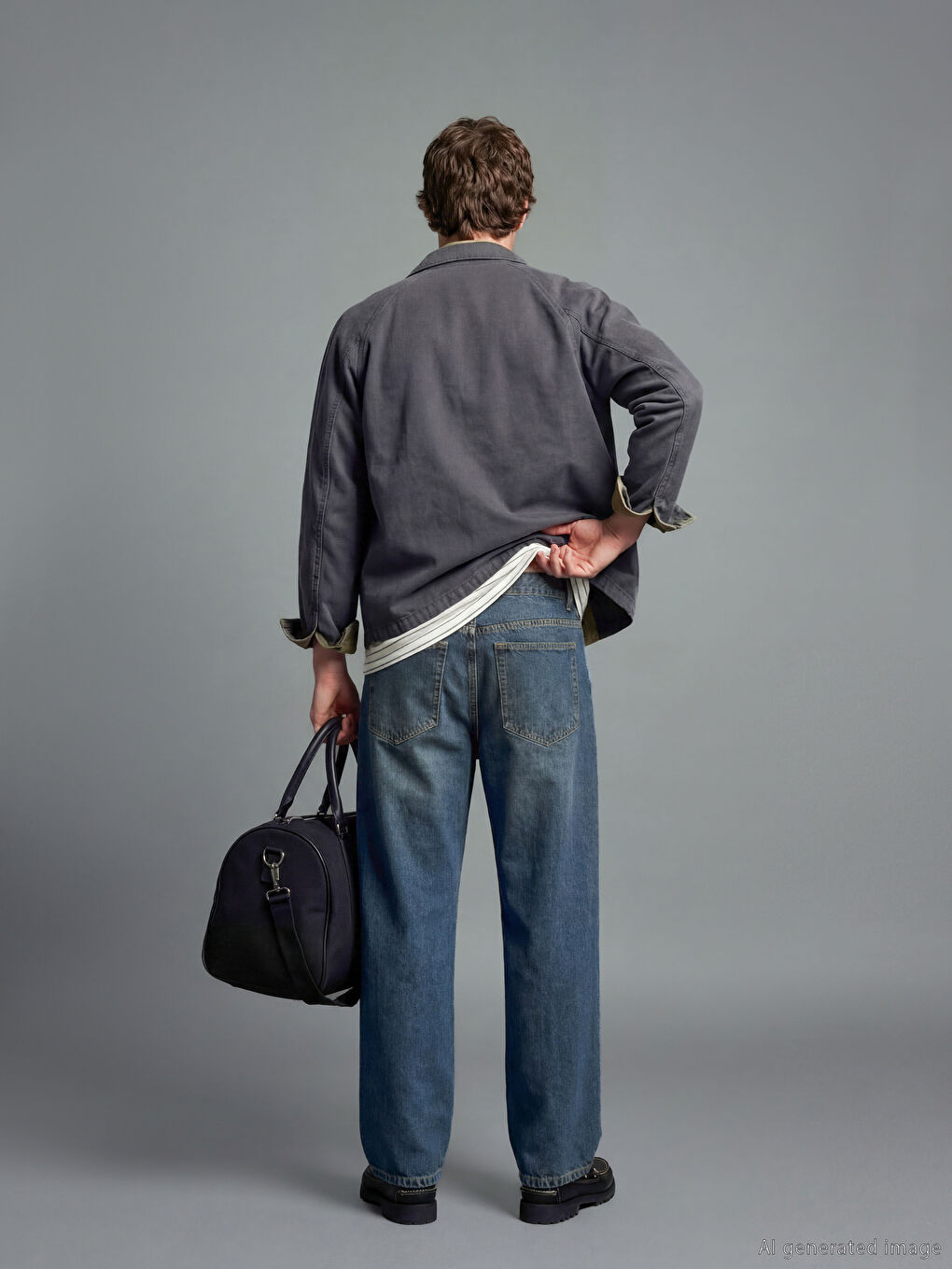 İndigo Loose Fit Erkek Jean Pantolon-2