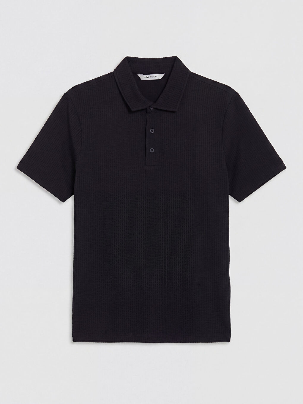 Siyah Polo Yaka Triko Erkek Tişört