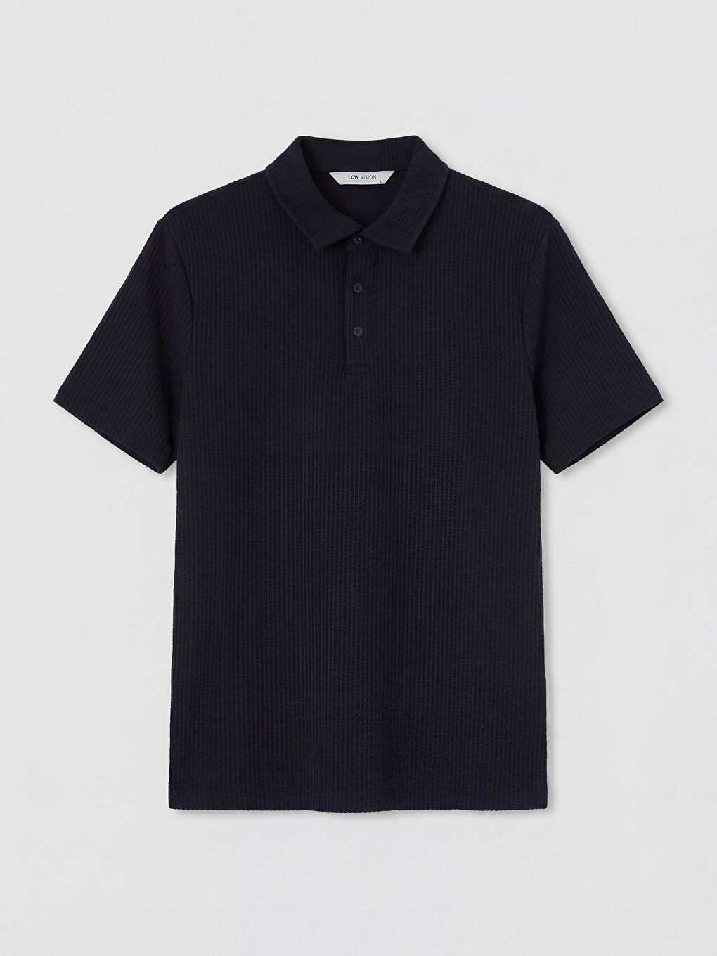 Lacivert Polo Yaka Triko Erkek Tişört