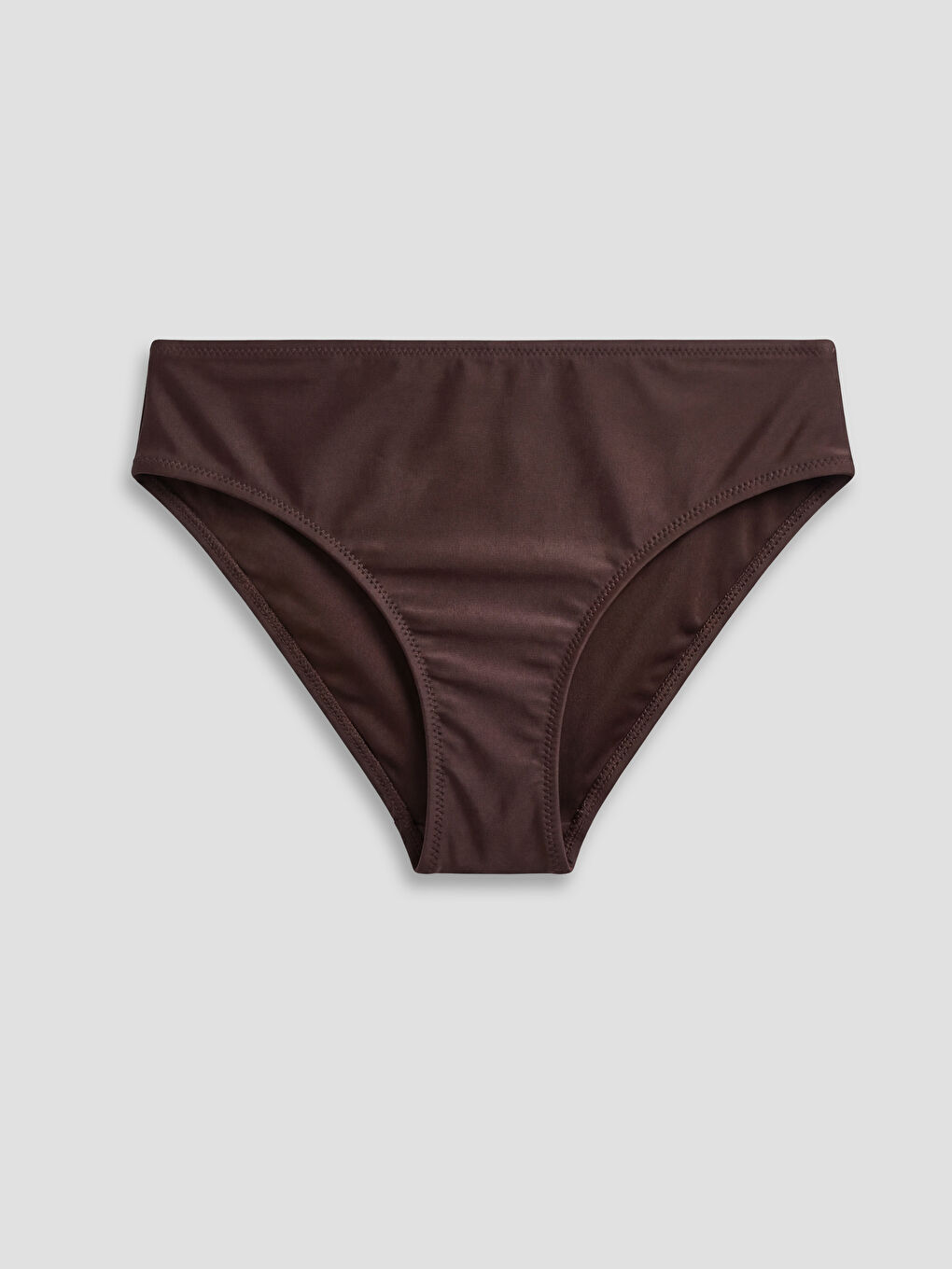 Kahverengi Kadın Düz Bikini Alt