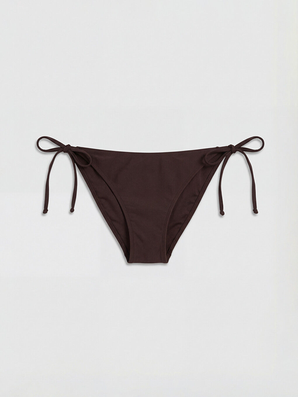 Kahverengi Bağlama Detaylı Kadın Bikini Altı