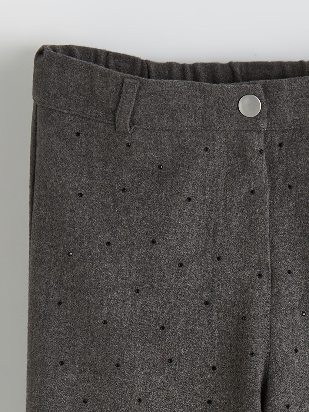 Antrasit Taşlı Kız Çocuk Pantolon-1