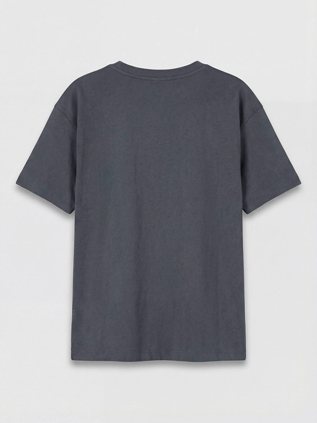 Gri Bisiklet Yaka Desenli Kız Çocuk Pijama Takım-2