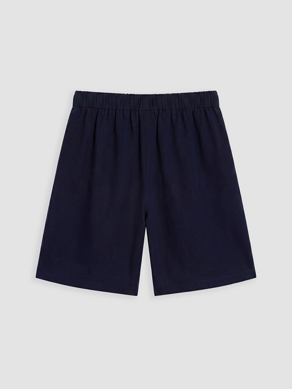 Elastic Waist Women's Pleated Shorts-4