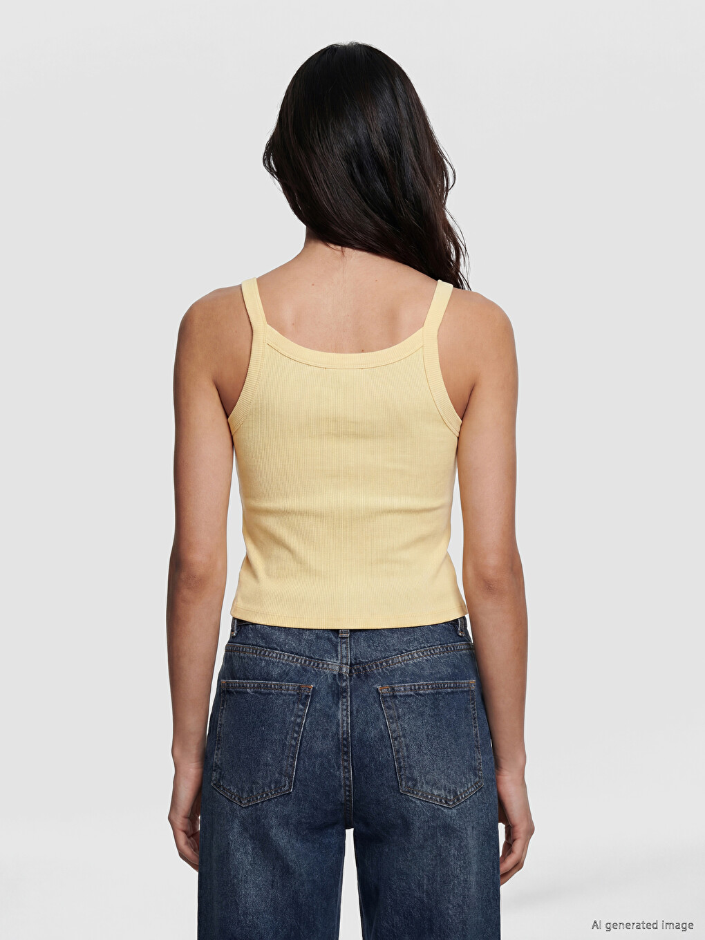 U Neck Strappy Women's Tank Top-3