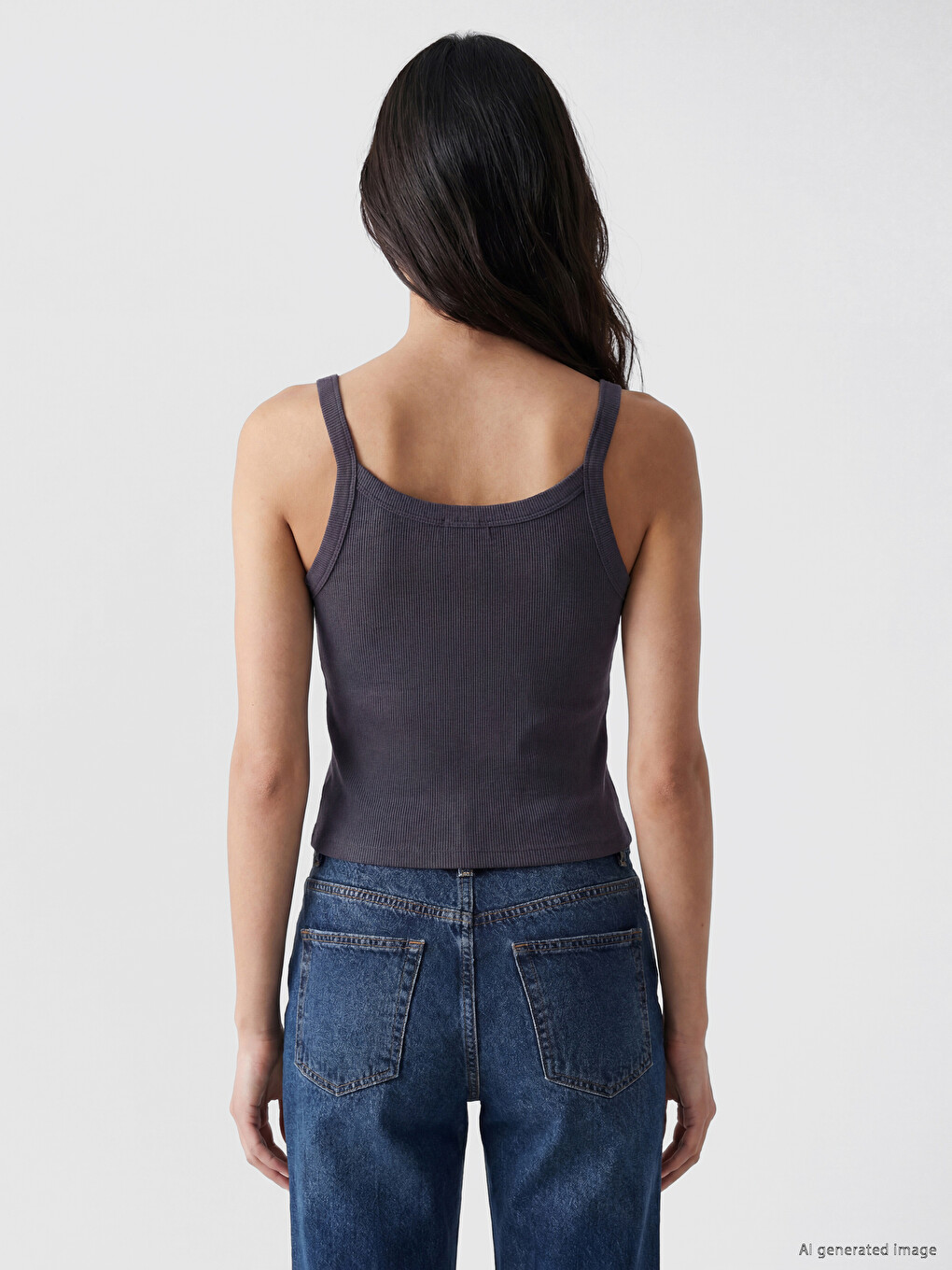 U Neck Strappy Women's Tank Top-3